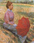 Federico zandomeneghi Lady in a Meadow oil painting artist